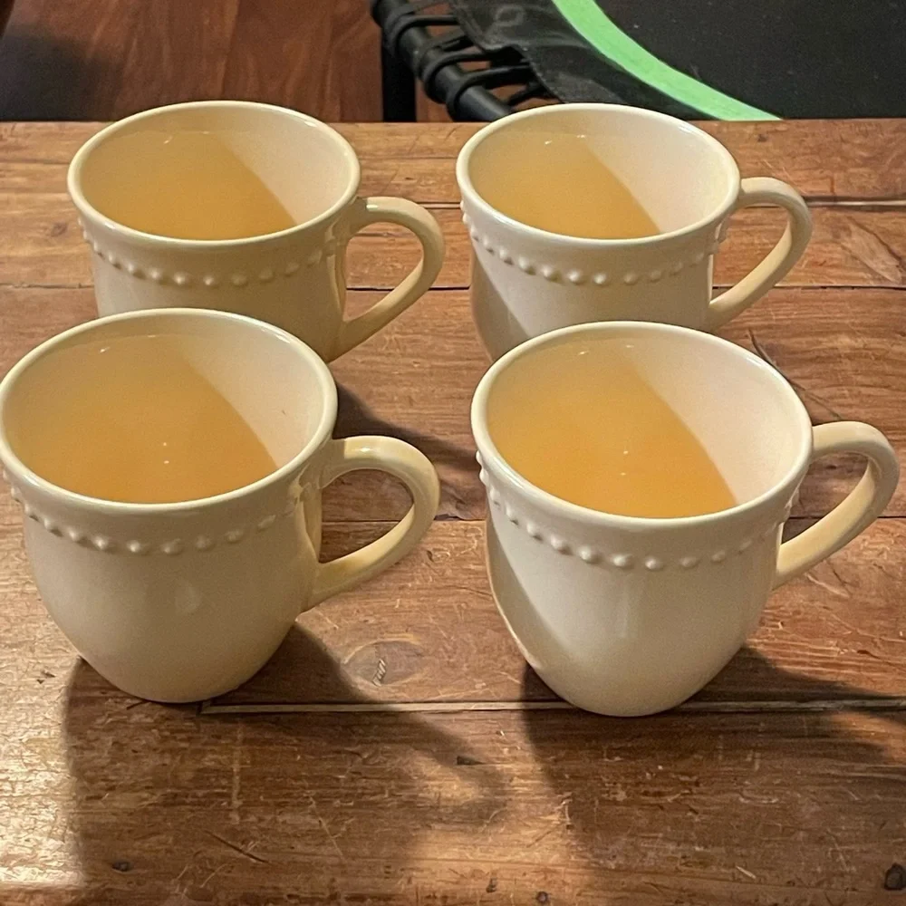Set of 4 Pottery Barn Mugs